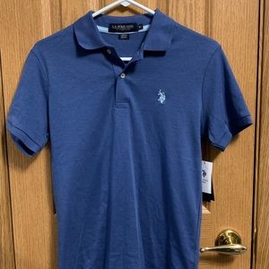 Blue mens polo, Size XS